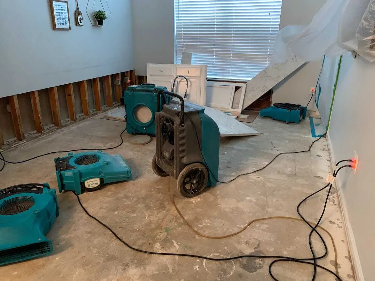 Dehumidifier in flood-cut room for Water Extraction & Removal in Potomac